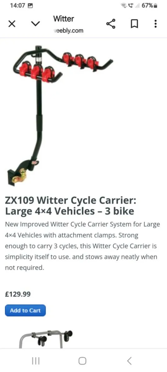 Witter Flange Type 2 Bike Rack (4×4) - Image 2