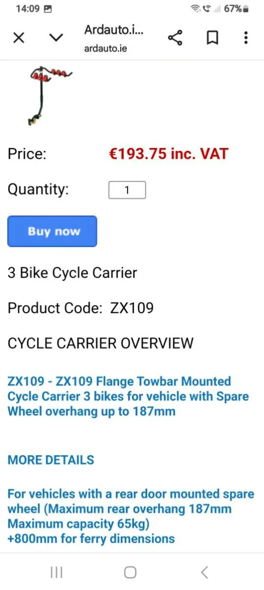 Witter Flange Type 2 Bike Rack (4×4) - Image 3