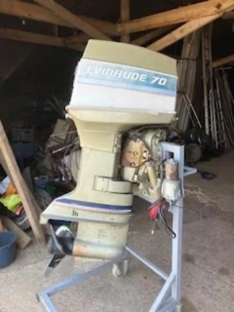 EVINRUDE 70HP OUTBOARD L/SHAFT ELEC START PROJECT - Image 1