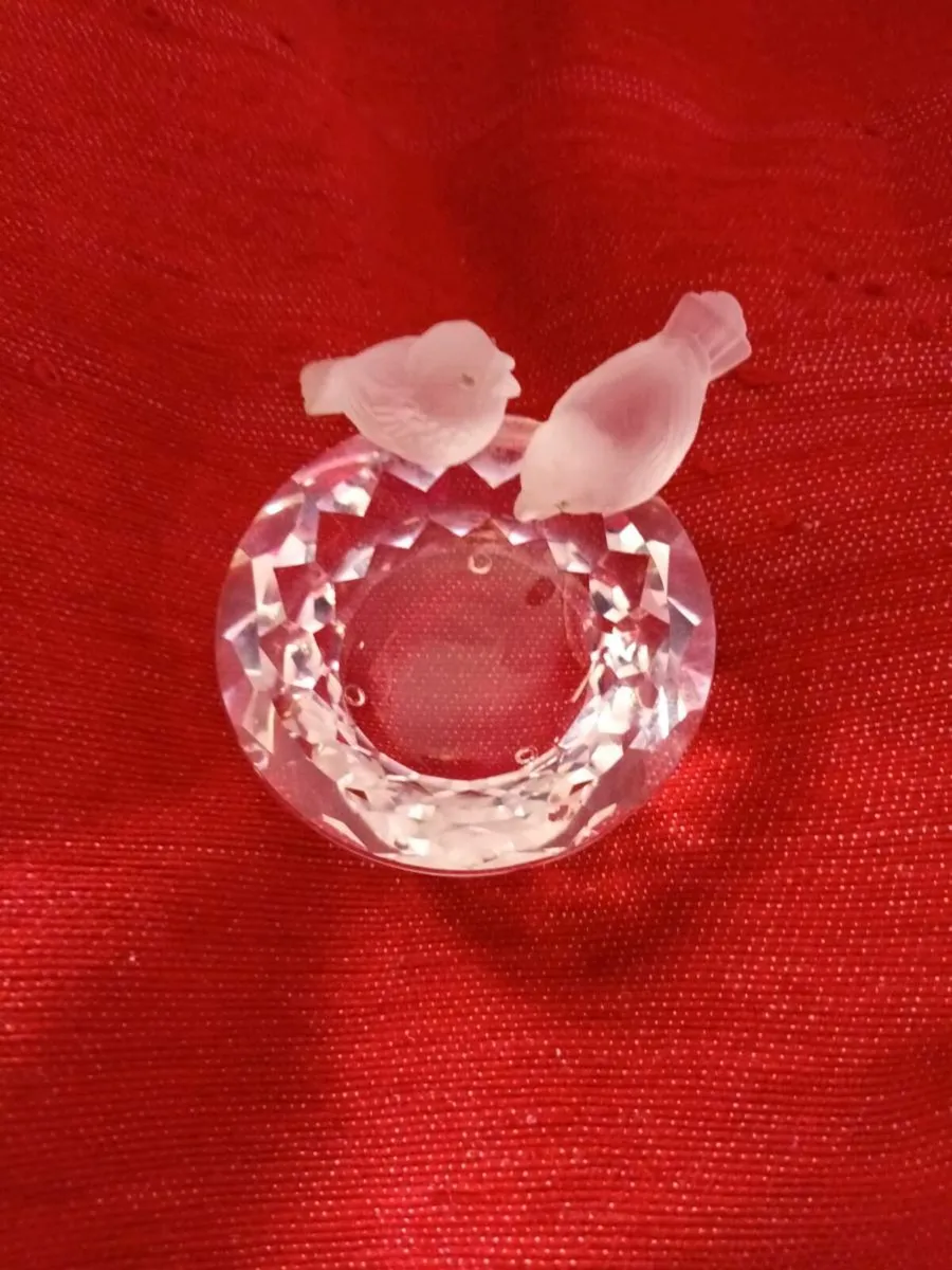 Vintage SWAROVSKI Crystal Bird Bath - Image 4