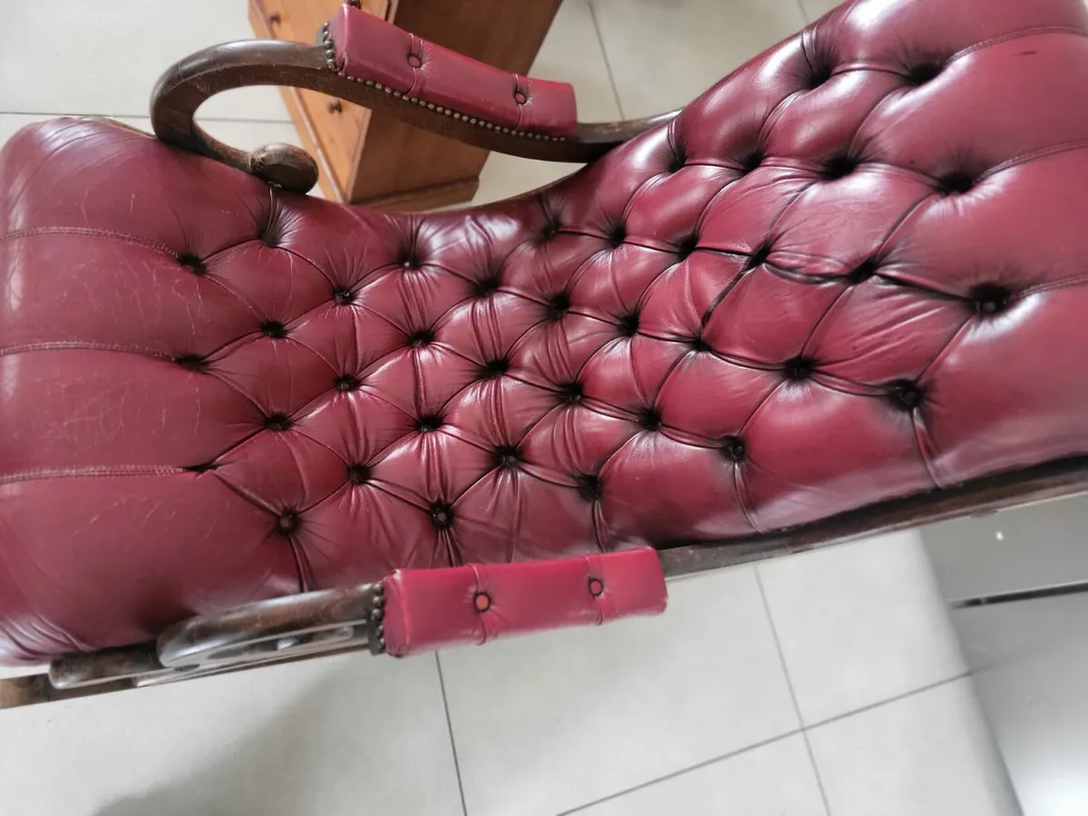 Pair Chesterfield rocking chairs - Image 4