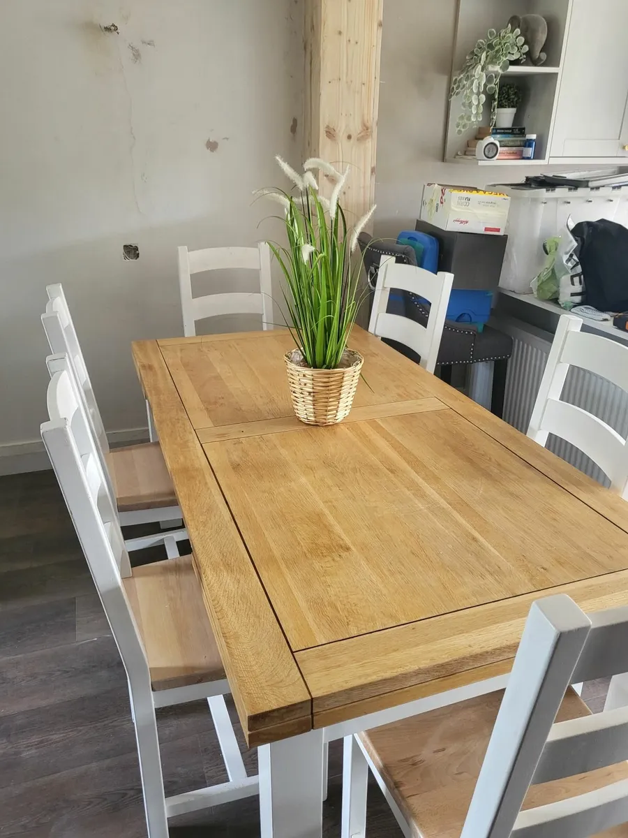 Dining table and chairs