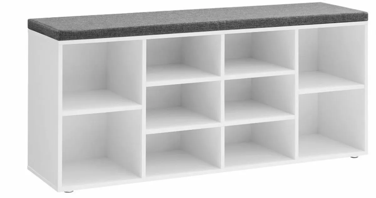 Shoe Bench, Shoe Rack with Seat - Image 1