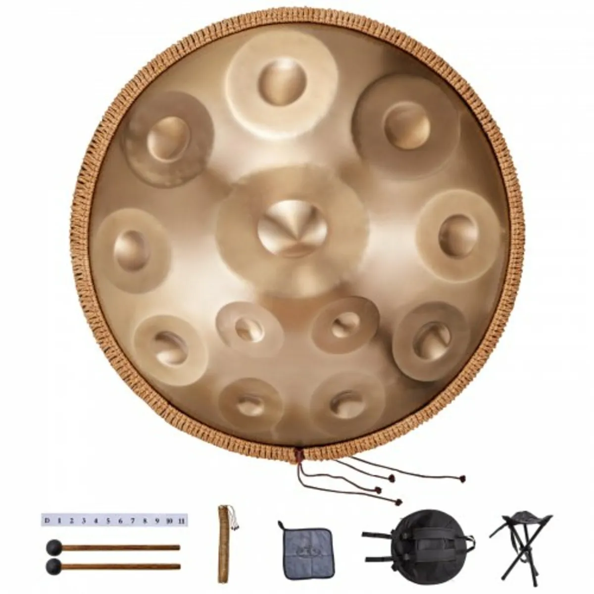 Handpan Drum 22 in 12 Notes D Minor Hand Drum Inst - Image 1