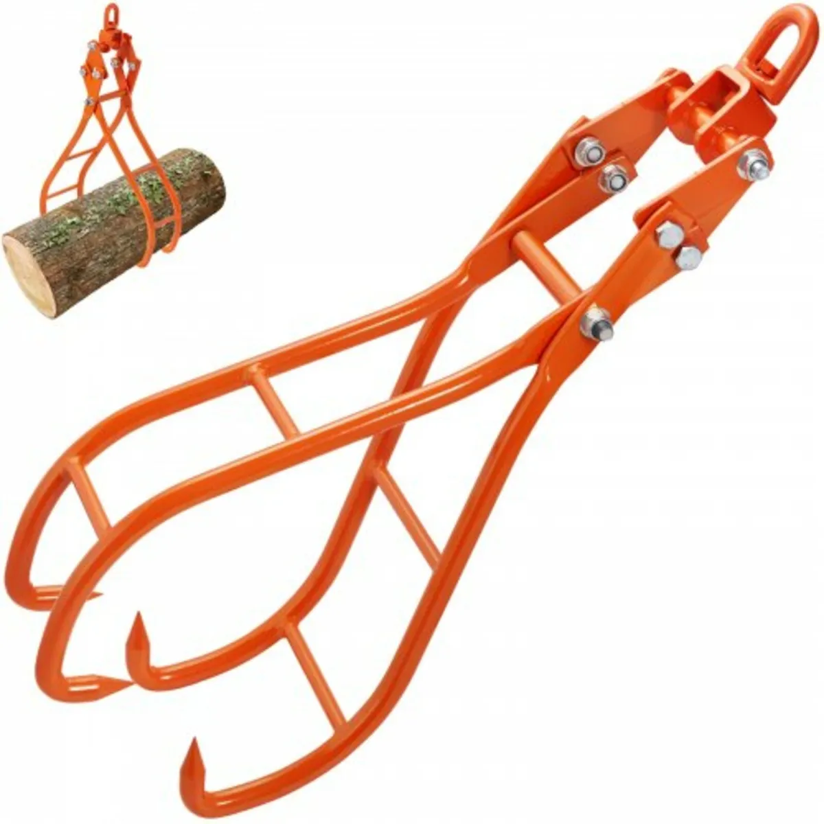 Timber Claw Hook, 36 inch 4 Claw Log Grapple for L - Image 1