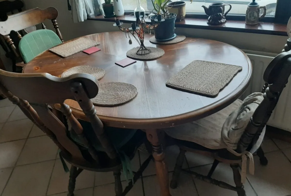 Table and 4 chairs