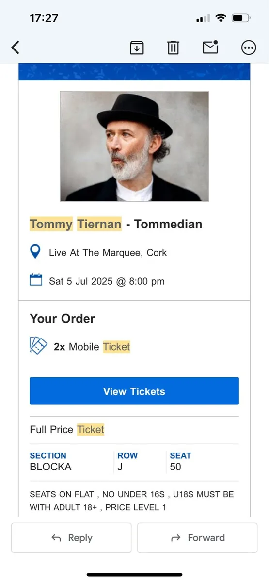Tommy Tiernan tickets - Image 1