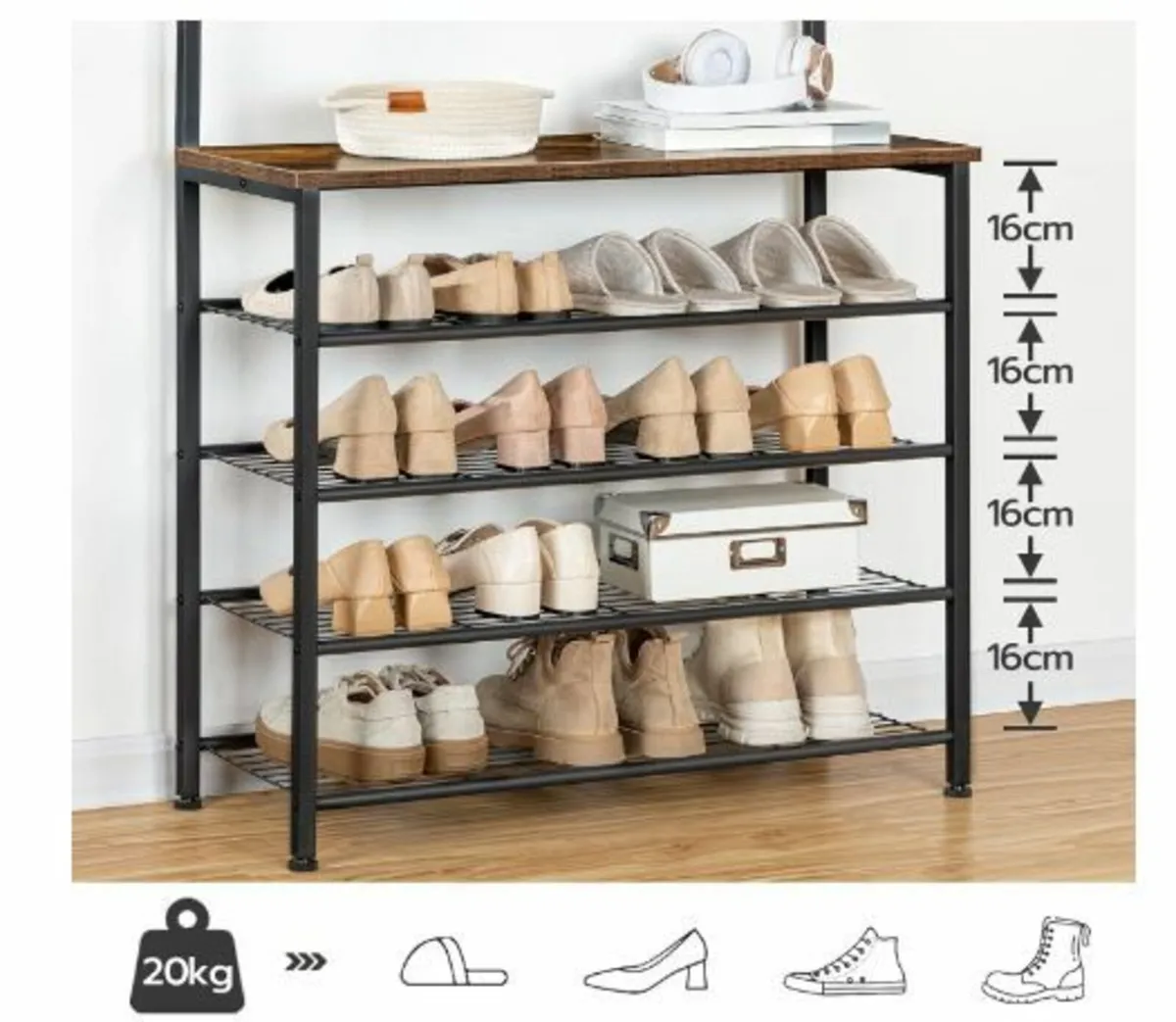 Coat Rack Shoe Rack - Image 4