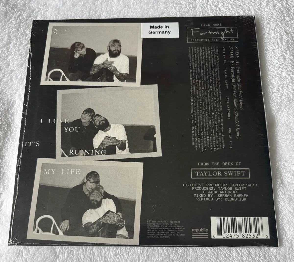 Taylor Swift - Fortnight White 7 Inch Vinyl RSD 25 - Image 2