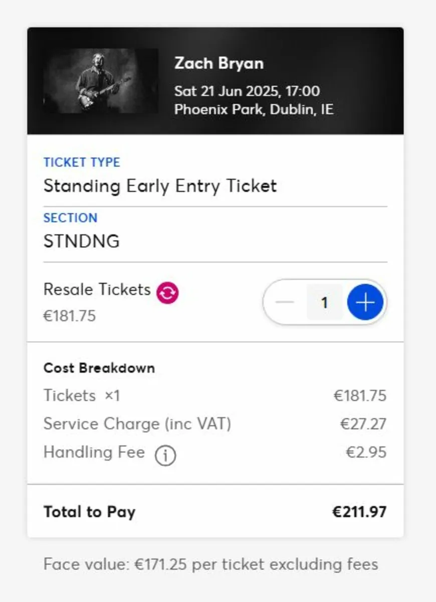 Zach Bryan tickets Dublin 21 June 2025 - Image 2