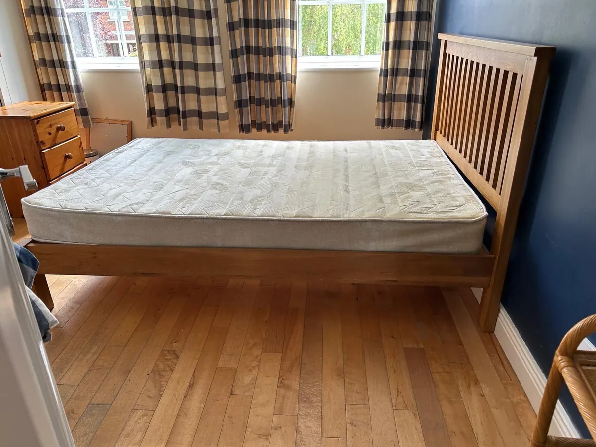 Double Bed with Mattress- Perfect Condition - Image 2