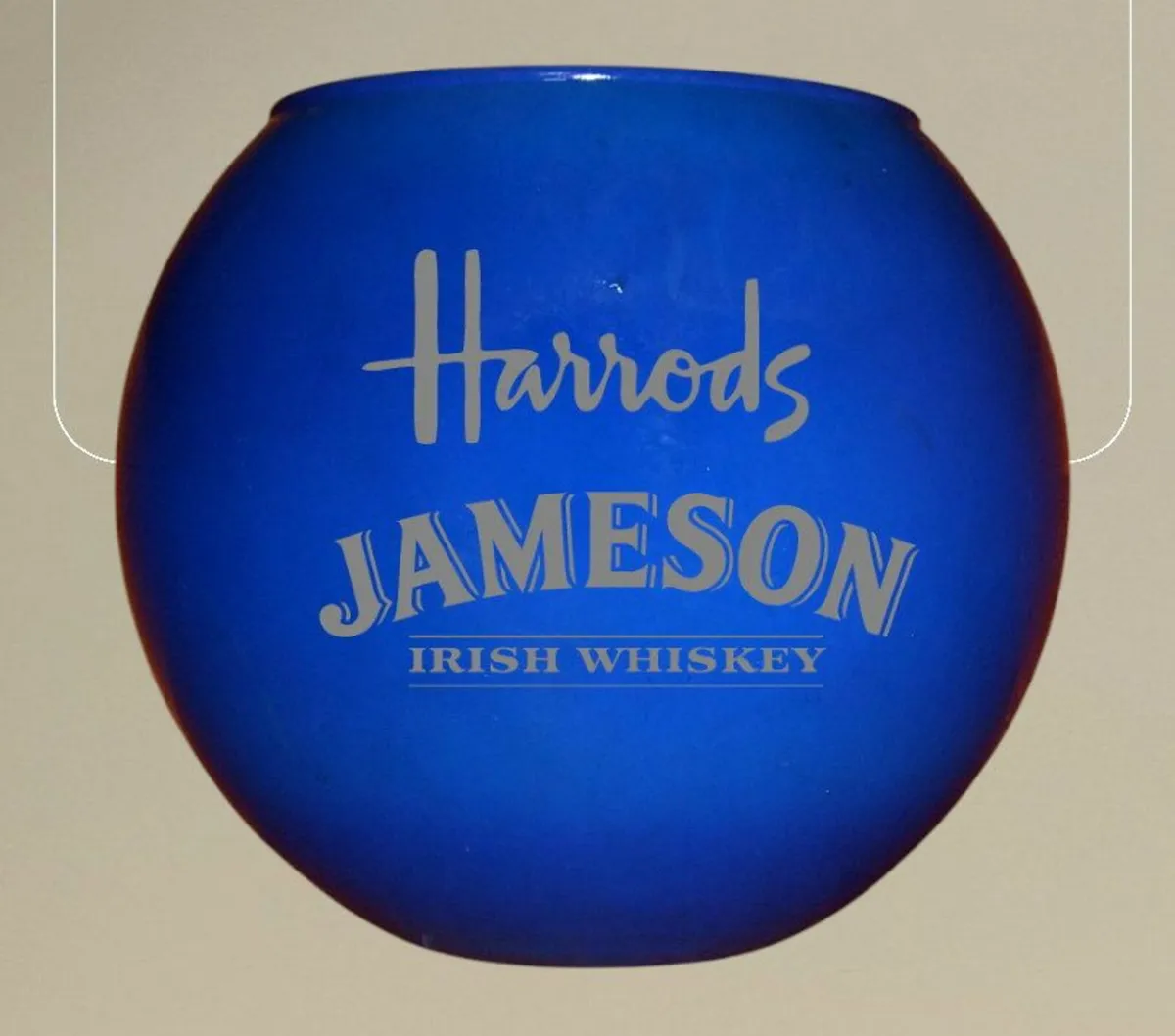 Harrods/Jameson Promo Ice/Cork Glass Bowl - Image 4