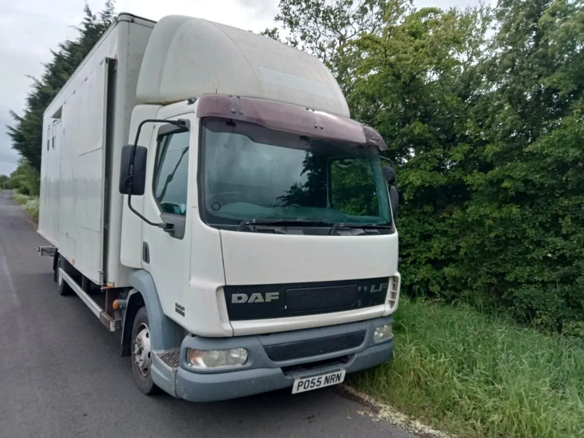 Daf LF 45 box body horsebox truck - Image 1