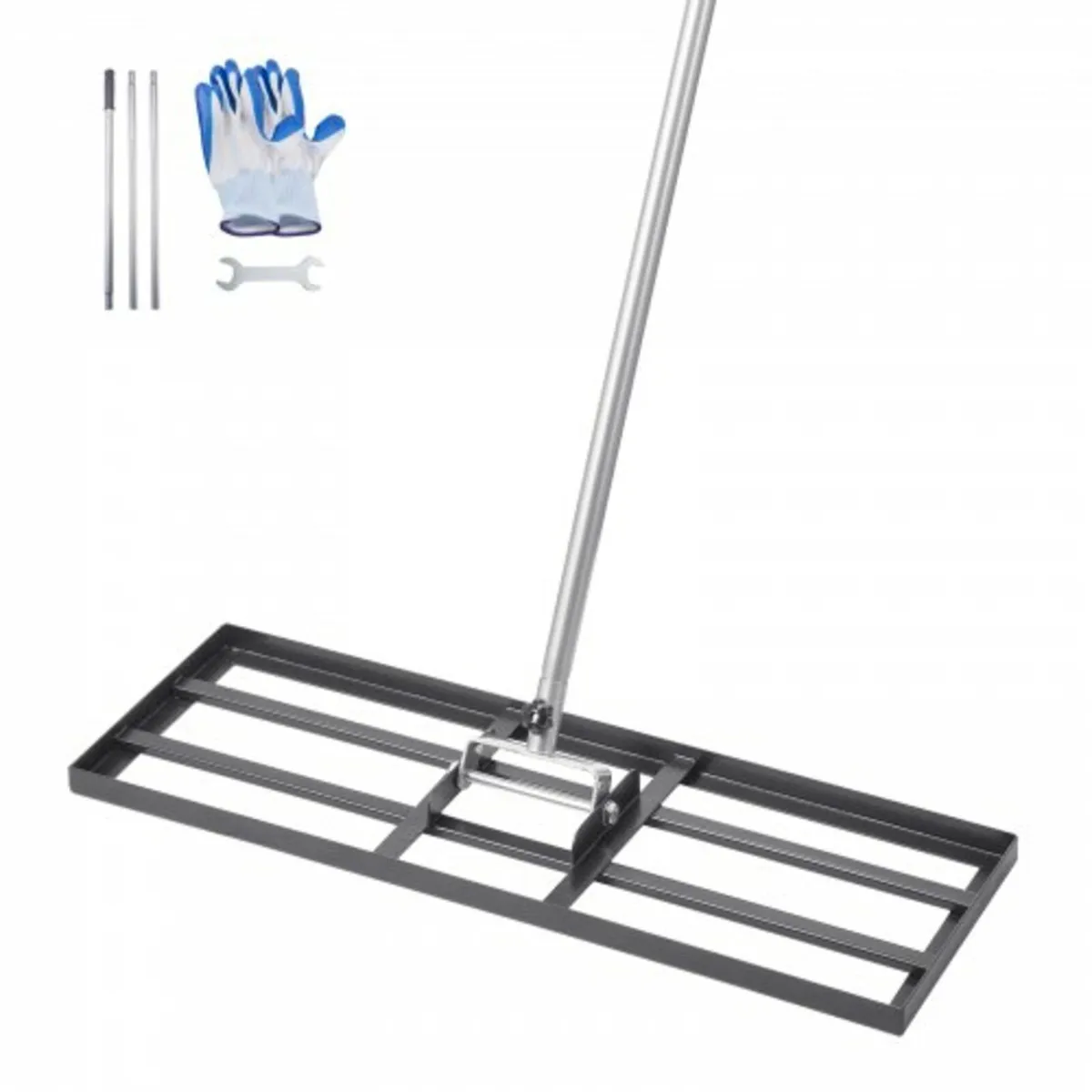 10x30in Lawn Leveling Rake 83.9 in Adjustable Hand - Image 1