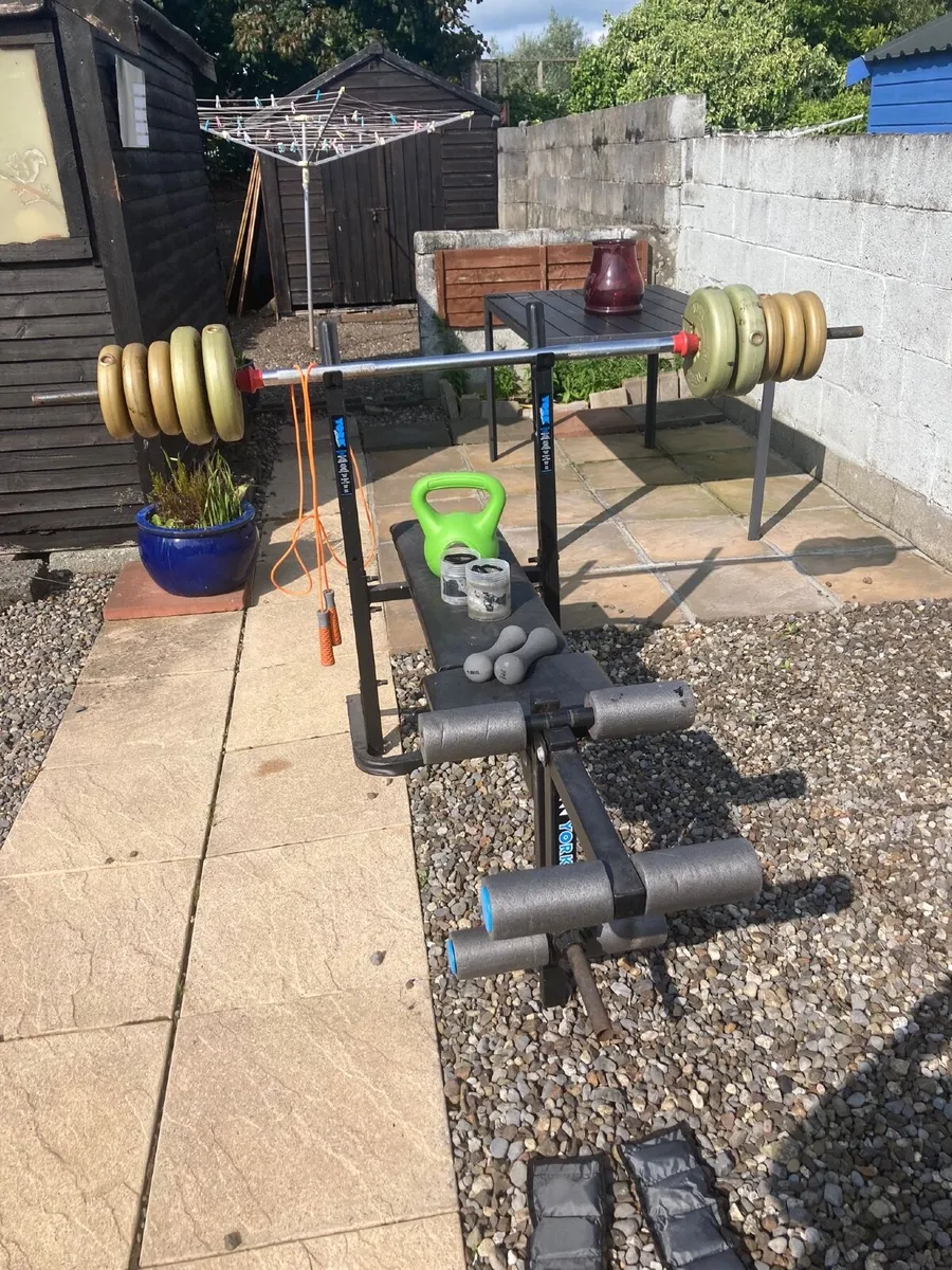 Bench, Barbel w/ Weights, Foam Roller + more! - Image 4