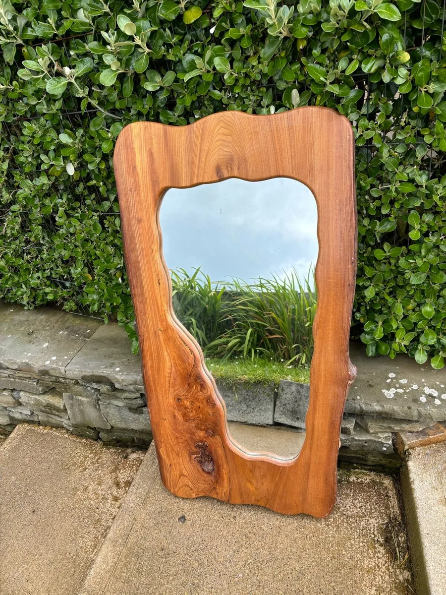 Unique wood mirror - Image 1