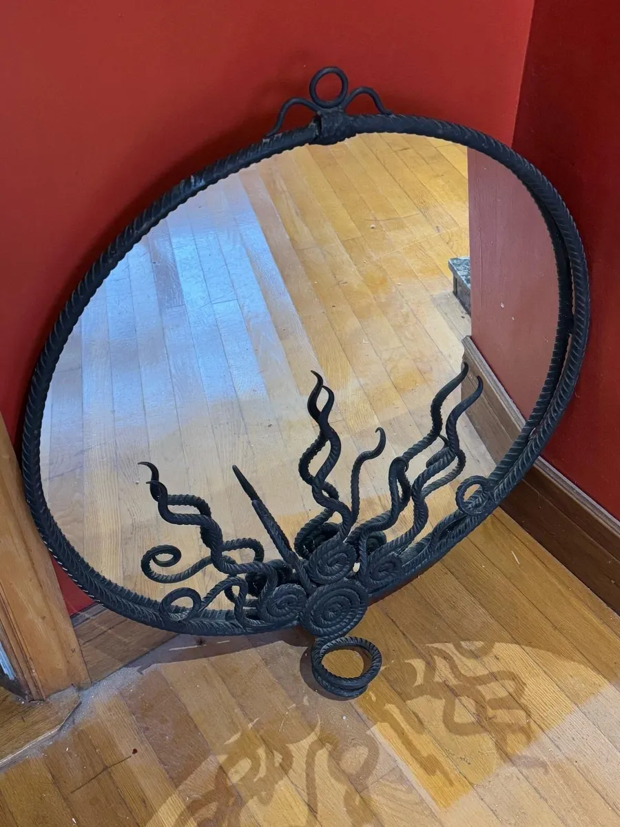 gothic mirror - solid heavy iron - Image 1