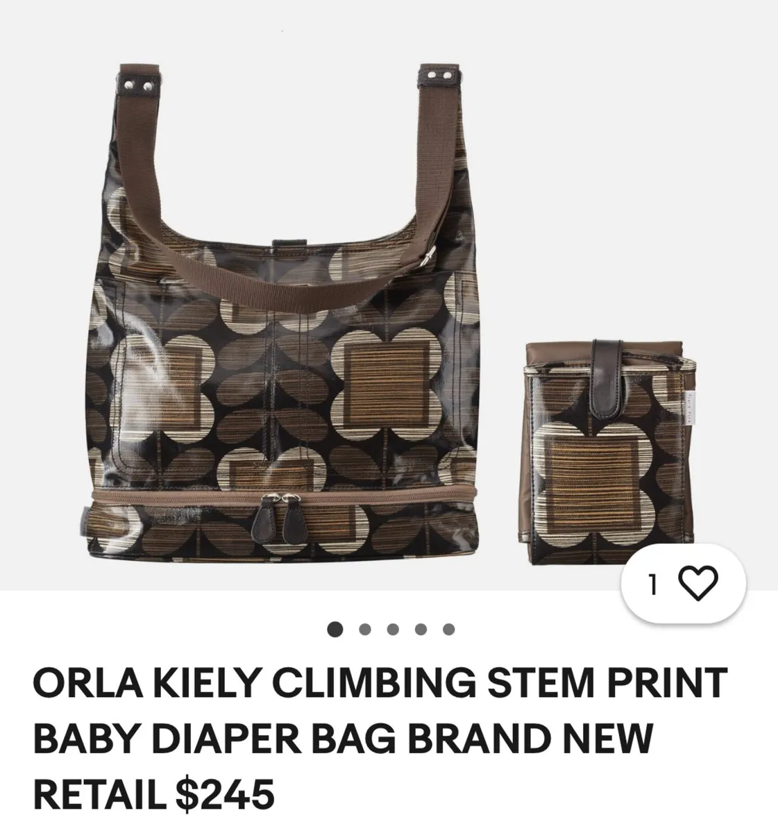 Orla Kiely baby bag