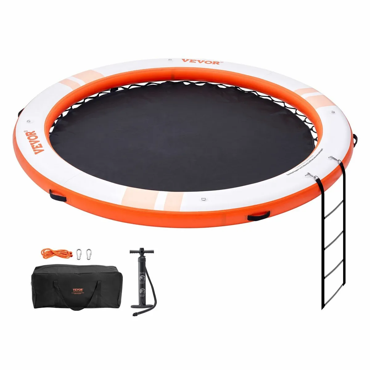 Inflatable Floating Dock with Trampoline Pool 10ft - Image 2