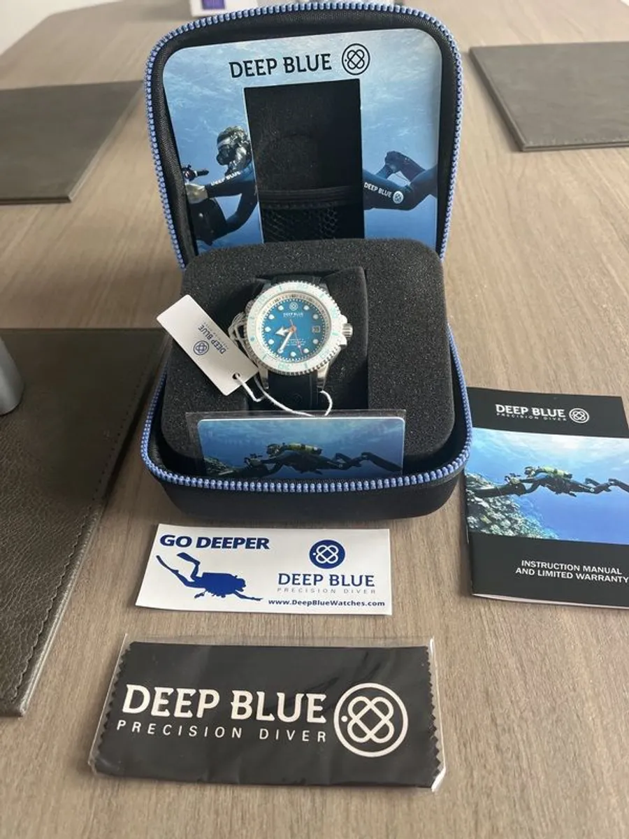 watch deep blue diver  300m to 1000 feet Swiss automatic - Image 2