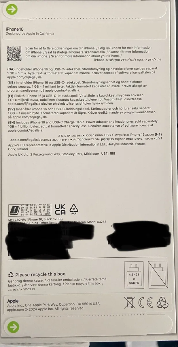 iPhone 16 128gb unlocked sealed in box - Image 2