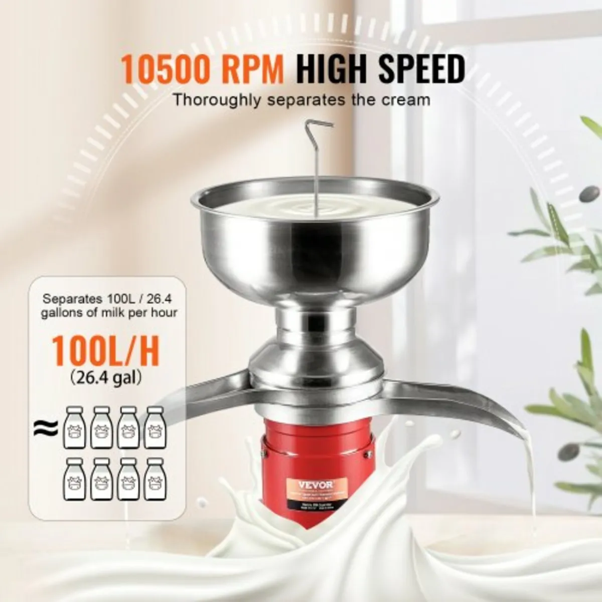 Milk Cream Centrifugal Separator Electric Cream Se - Image 2