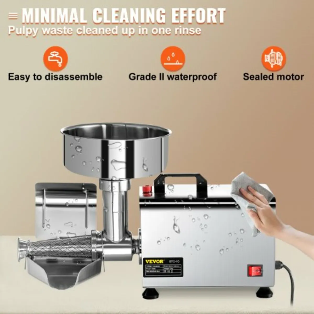 Electric Tomato Strainer 370W Tomato Milling Machi - Image 3