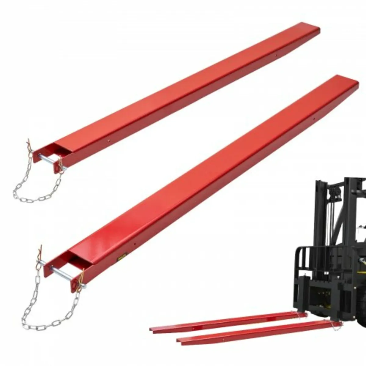 Pallet Fork Extensions, 72" Length 4.5" Width, Hea - Image 1