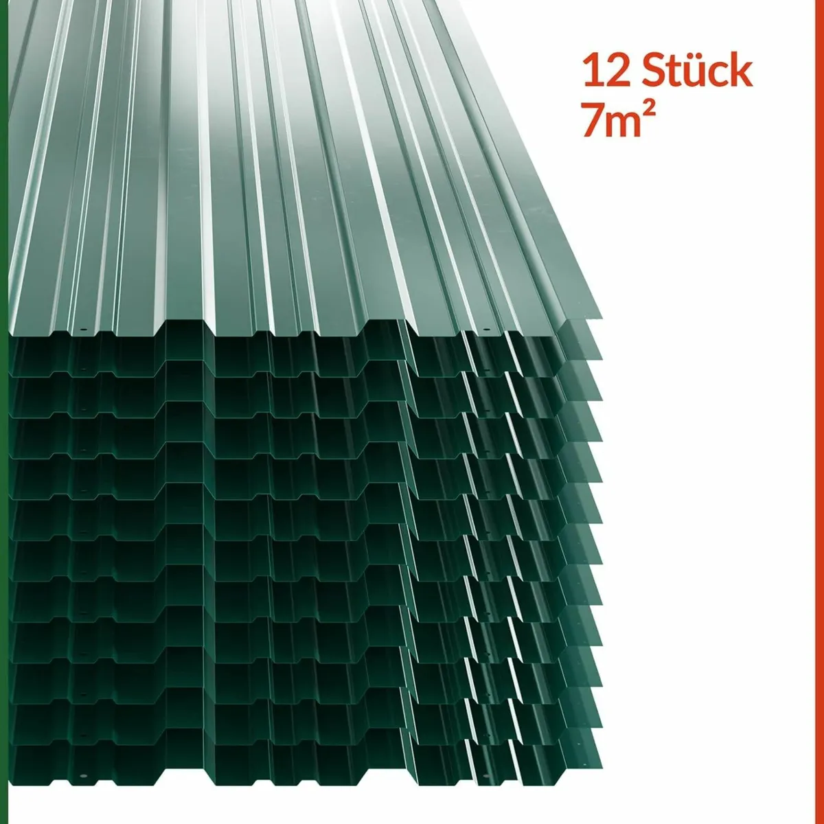 12 x Trapezoidal Sheet 129 cm x 45 cm - Image 1