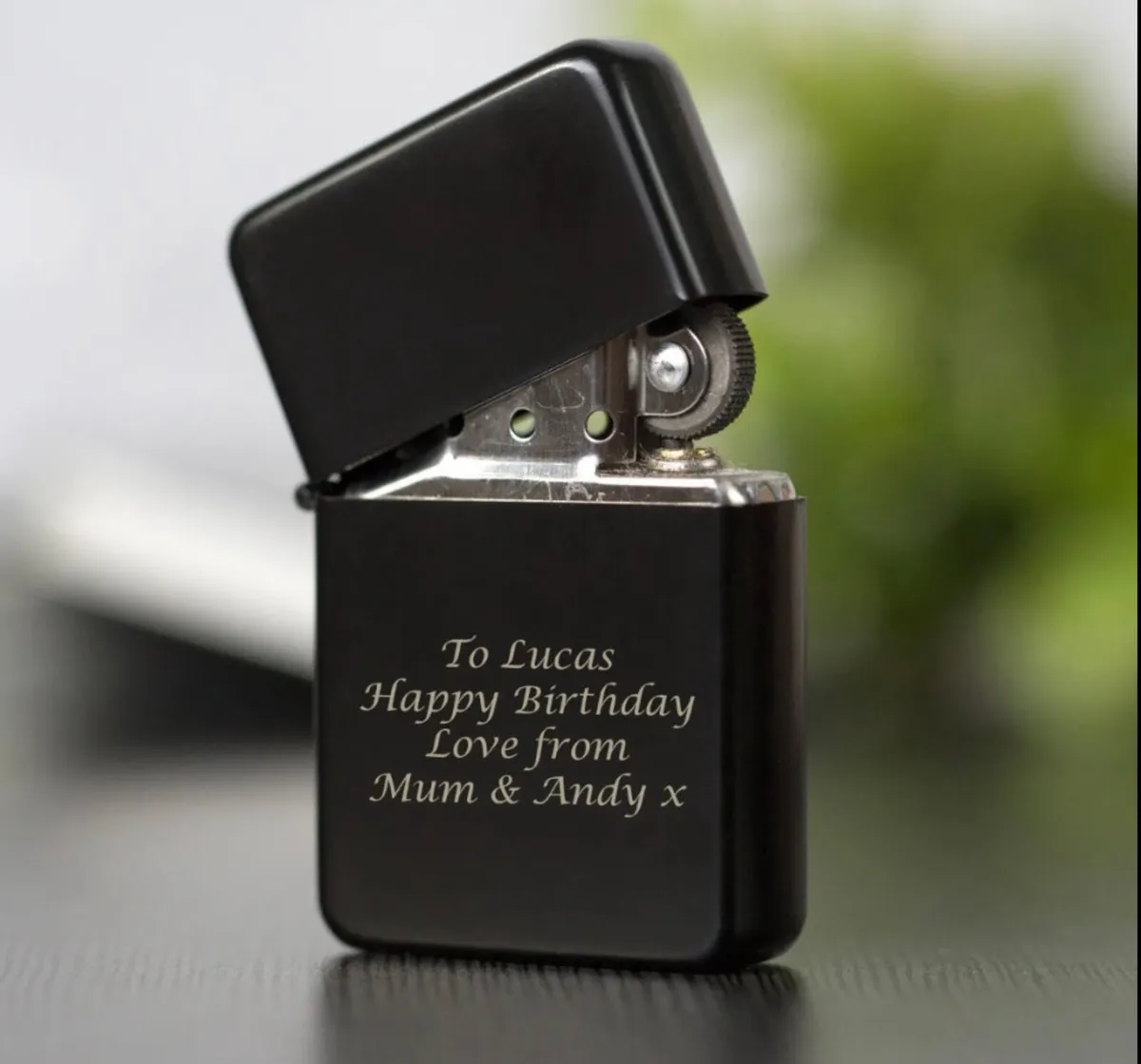 Personalised Black or Pink Lighter - Image 1