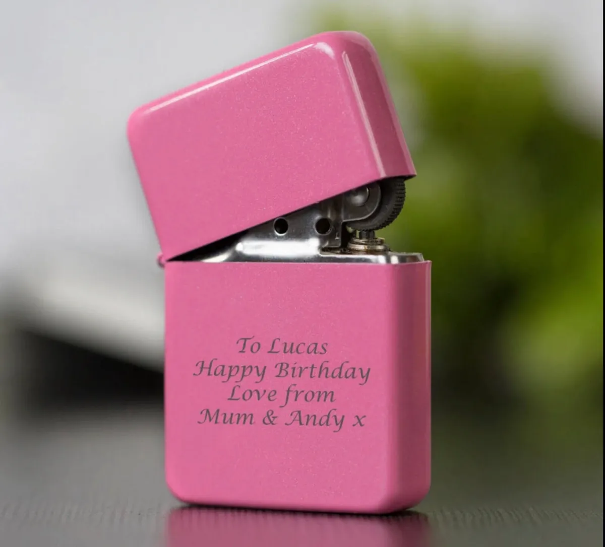 Personalised Black or Pink Lighter - Image 2