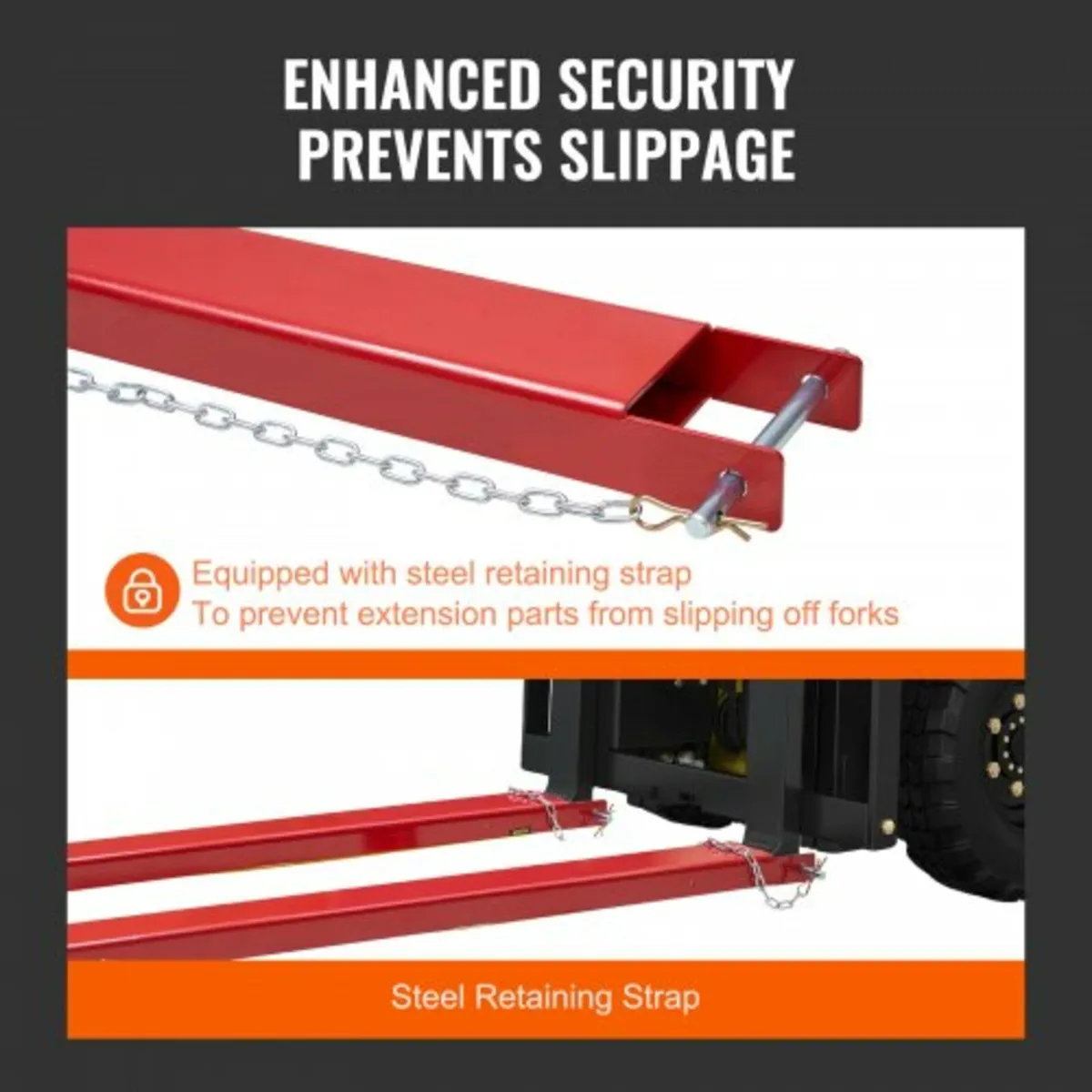 Fork Extensions, 82" Length 4.5" Width, Heavy Duty - Image 3