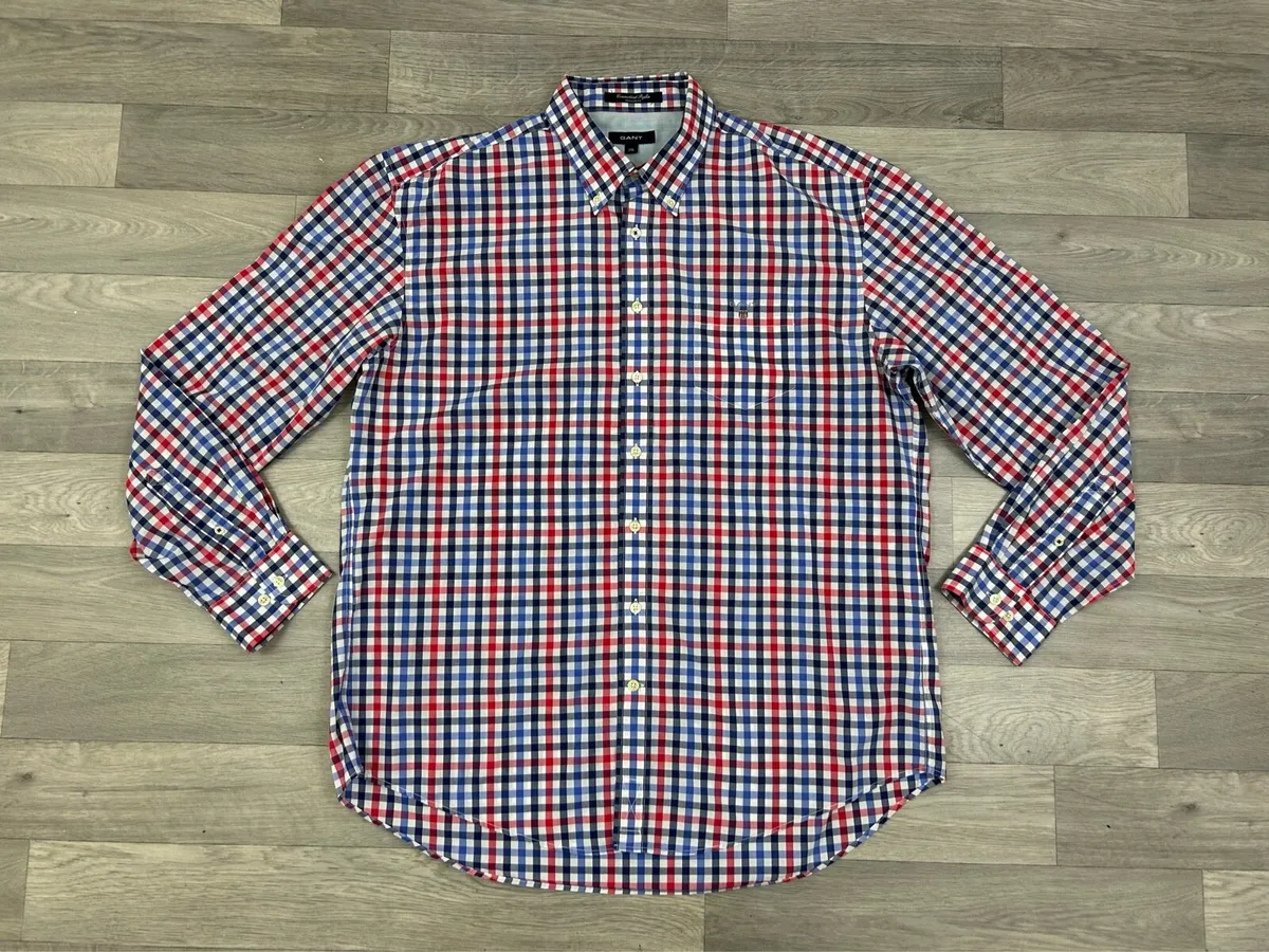 Gant Button Down Check Shirt Mens XXL - Image 1
