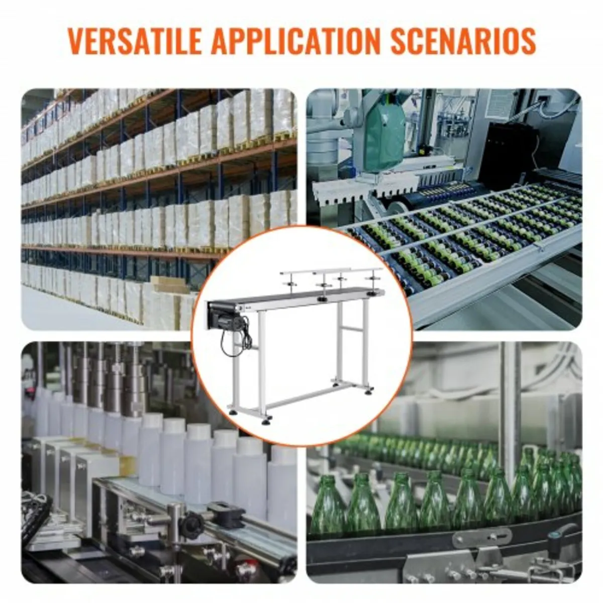 Belt Conveyor, 59 x 7.8 inch Conveyor Table, Heavy - Image 2