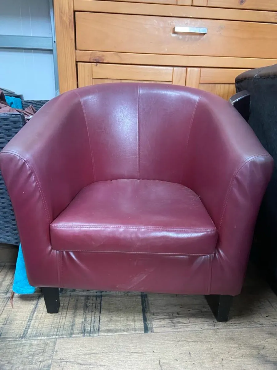 Sofa bed and tub chair - Image 2