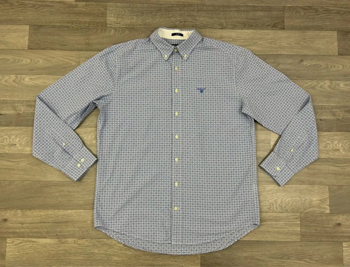 Gant Button Down Check Shirt Mens XL - Image 1