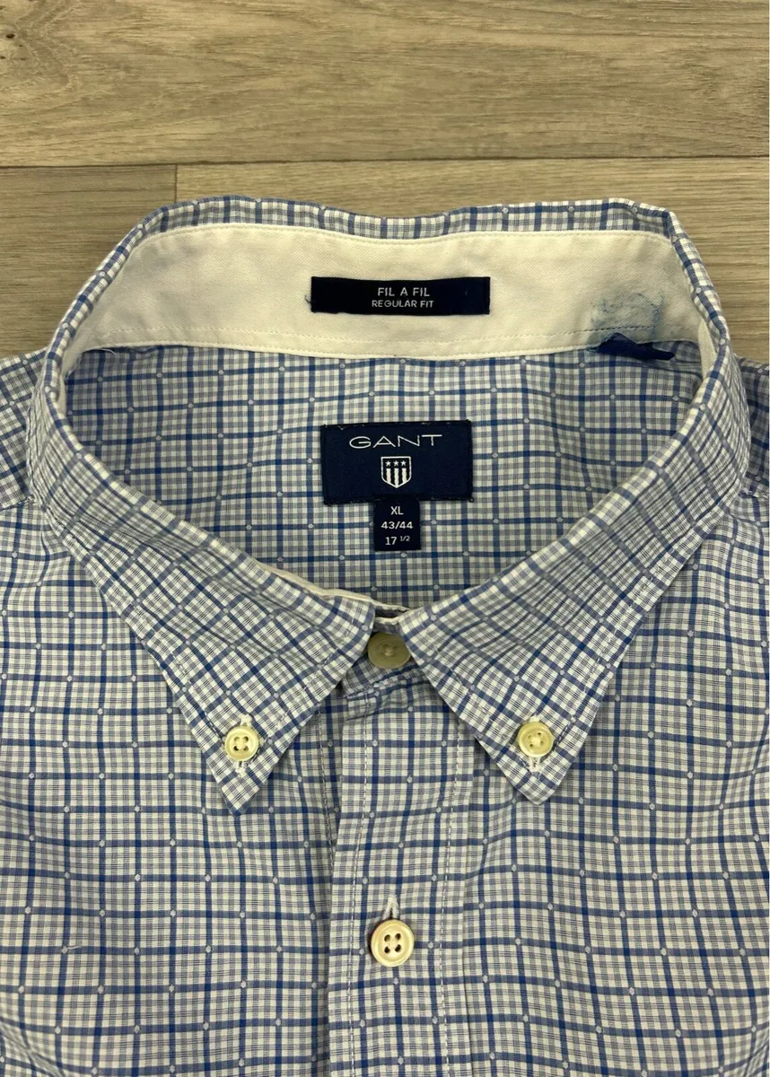 Gant Button Down Check Shirt Mens XL - Image 4