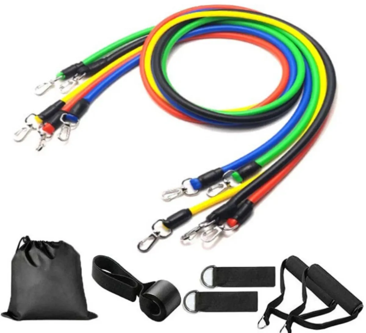 Resistance Bands Workout Exercise Set 11PCs NEW - Image 2