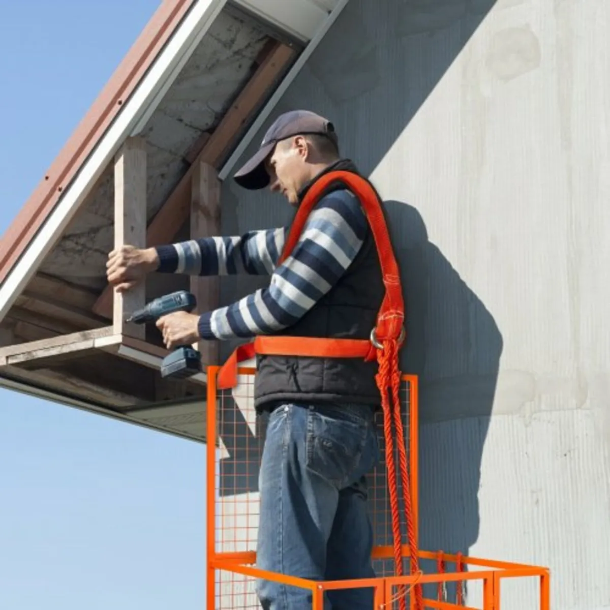Forklift Safety Cage Work Platform 43X45in 1400lbs - Image 3