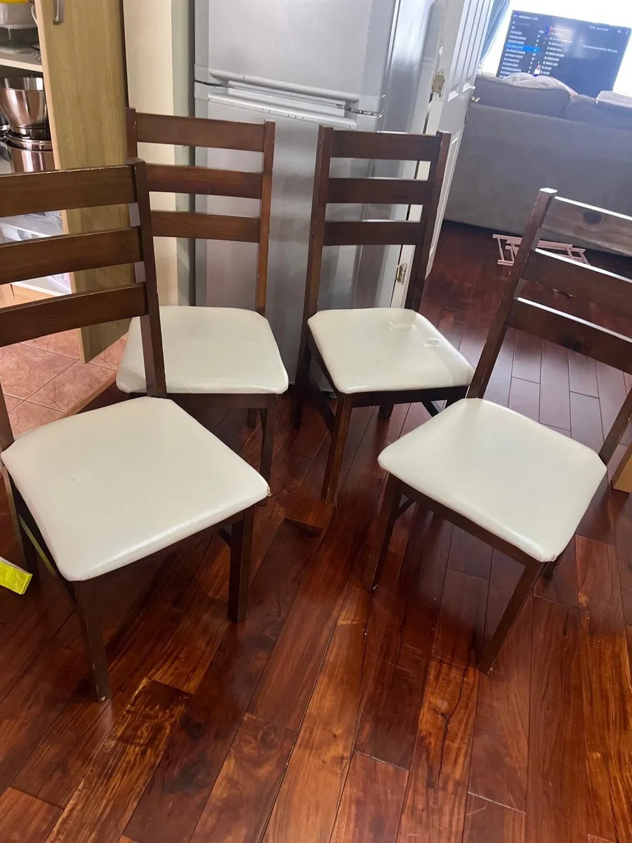 Dining room table with 4 chairs - Image 4