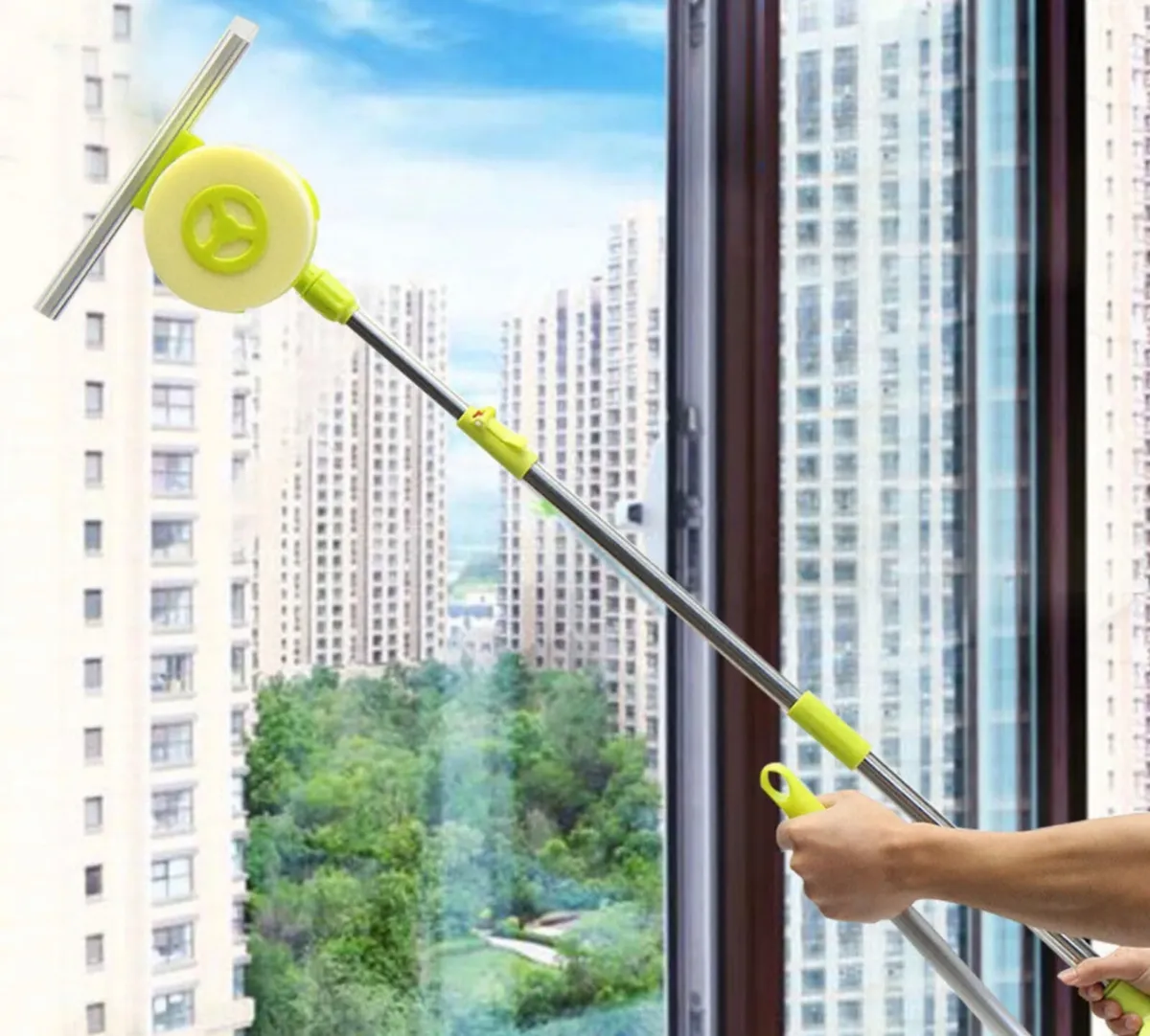 Outside U Type Window Cleaner & Squeegee - Image 4