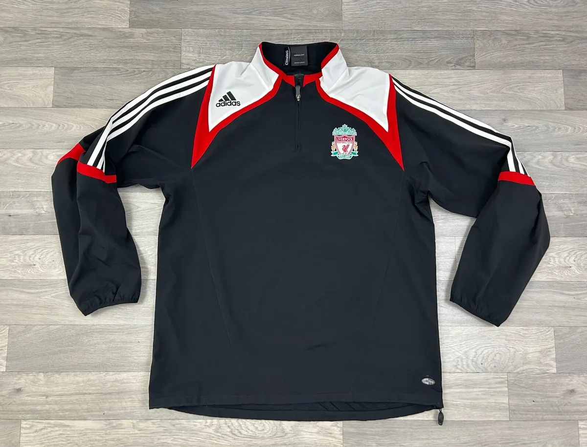 Vintage 2007 Adidas Liverpool Half Zip Jacket L - Image 1