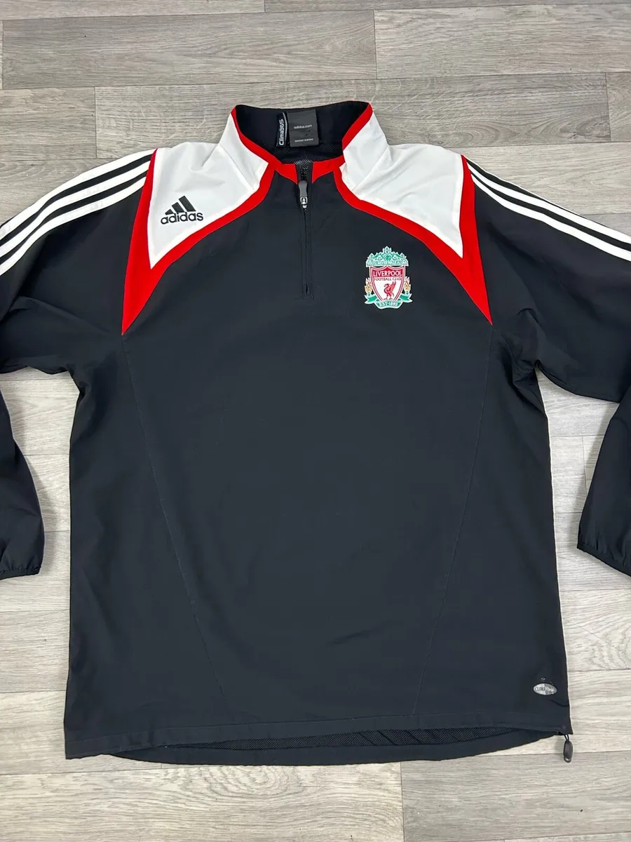 Vintage 2007 Adidas Liverpool Half Zip Jacket L - Image 2