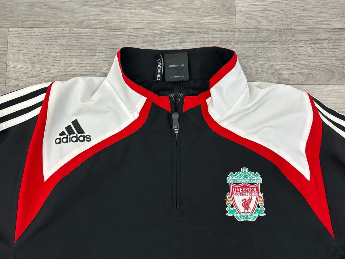 Vintage 2007 Adidas Liverpool Half Zip Jacket L - Image 3
