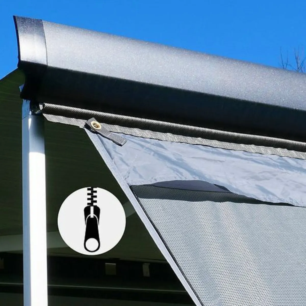 Sun + Rain Blocker 2.8 x 2 m - Front wall for awni - Image 3