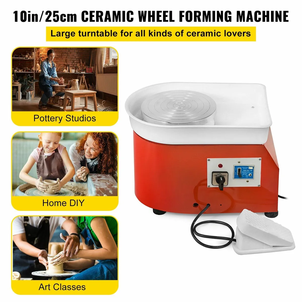R Electric Pottery Wheel Ceramic Machine 25cm Pott - Image 3