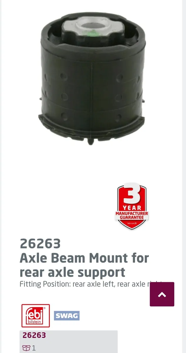 Bmw x5 e53 axle bushes