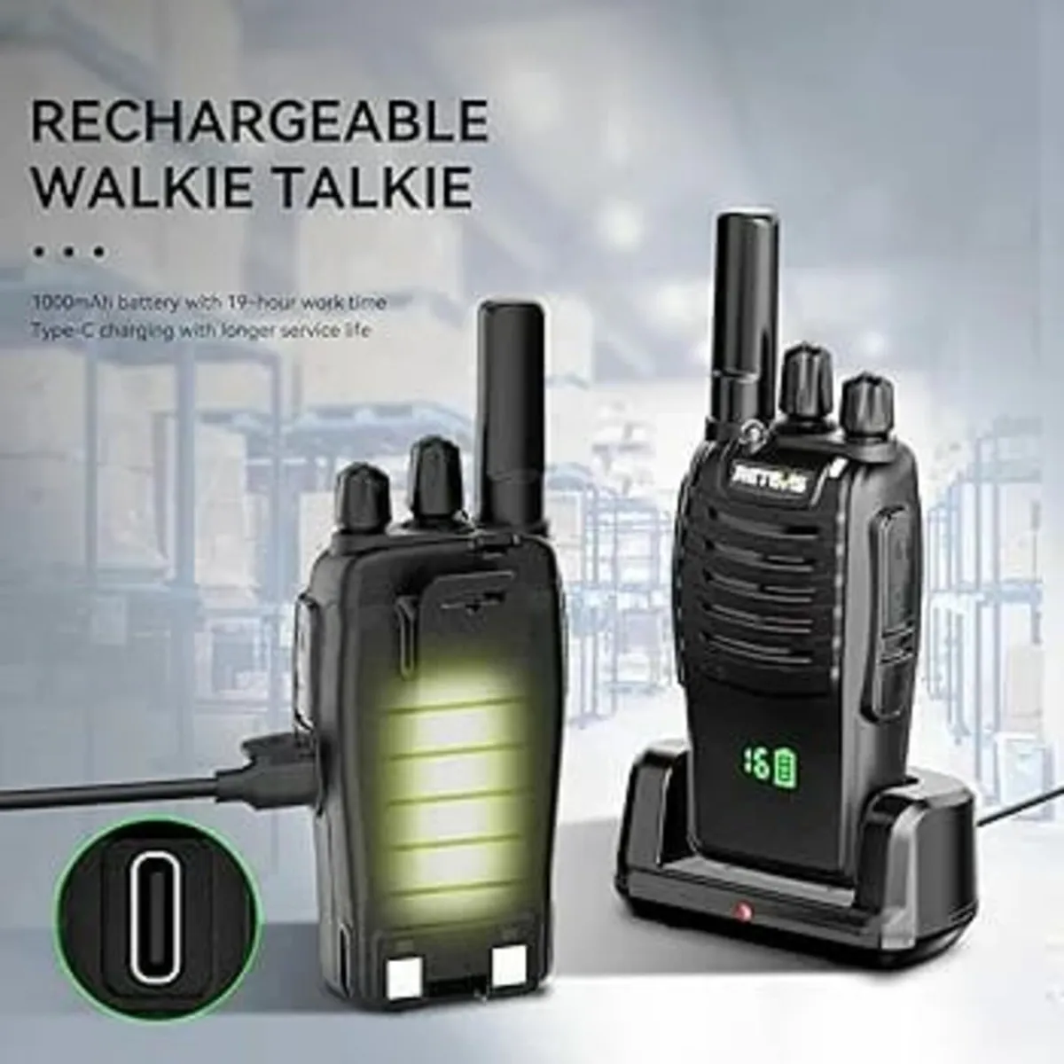 Retevis H777H Walkie Talkies for Adults, Walkie Ta - Image 3
