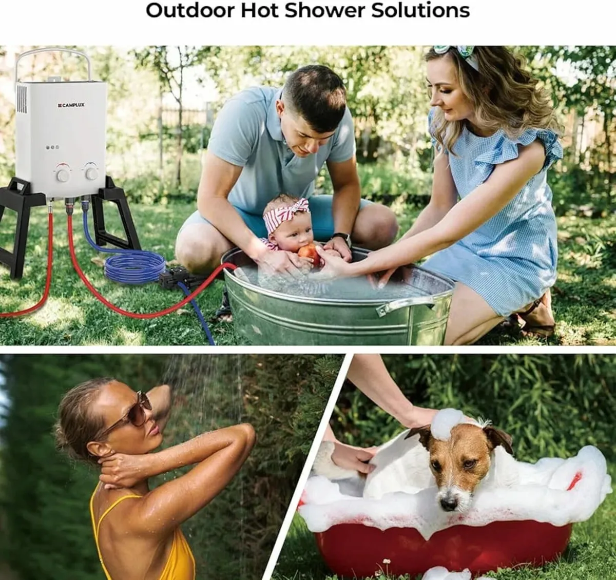 5L Gas Water Heater with 4.3L Water Pump, Freestan - Image 3