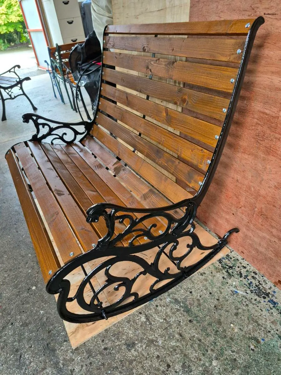 Cast iron rocking bench/ chair - Image 2